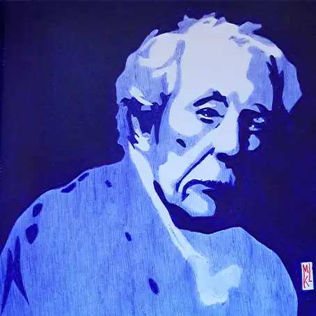 Le portrait de Jean Rochefort - Dessin au stylo Bic