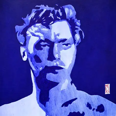 Johnny Weissmuler - Portrait au stylo Bic