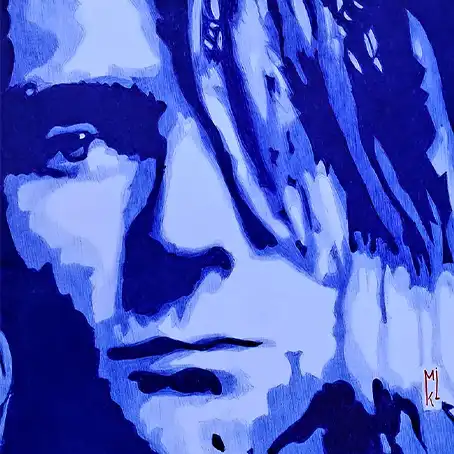 Kurt Cobain - Portrait au stylo Bic