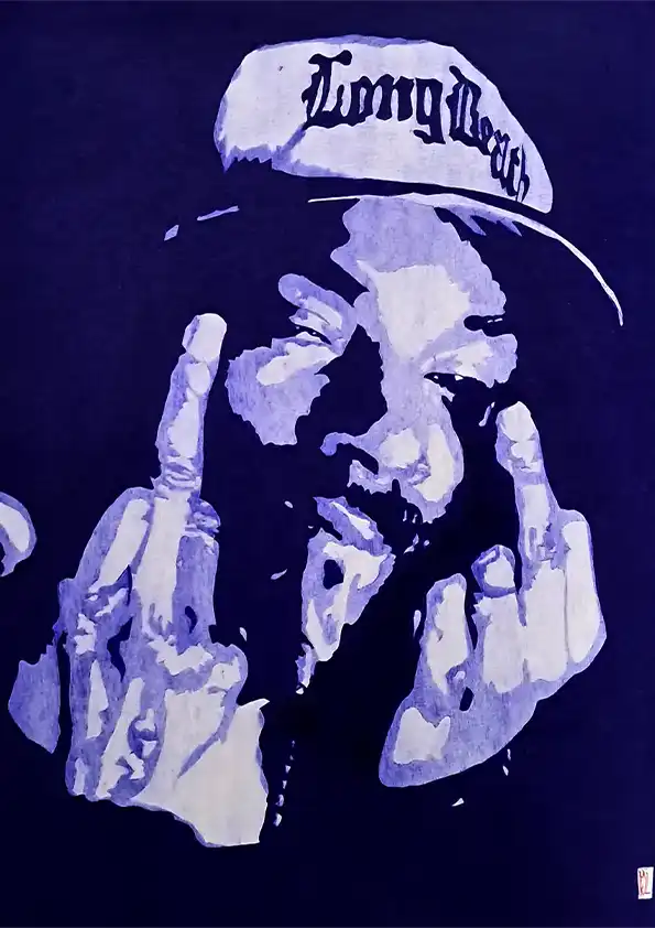 Portrait de Snoop Dog au stylo Bic. Format A3