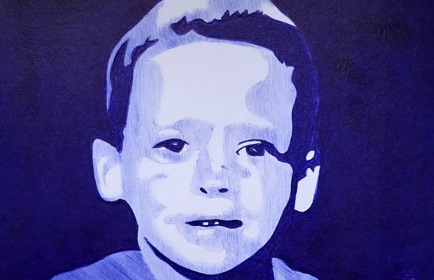 Dessin au stylo Bic - Œuvre signée Mikl